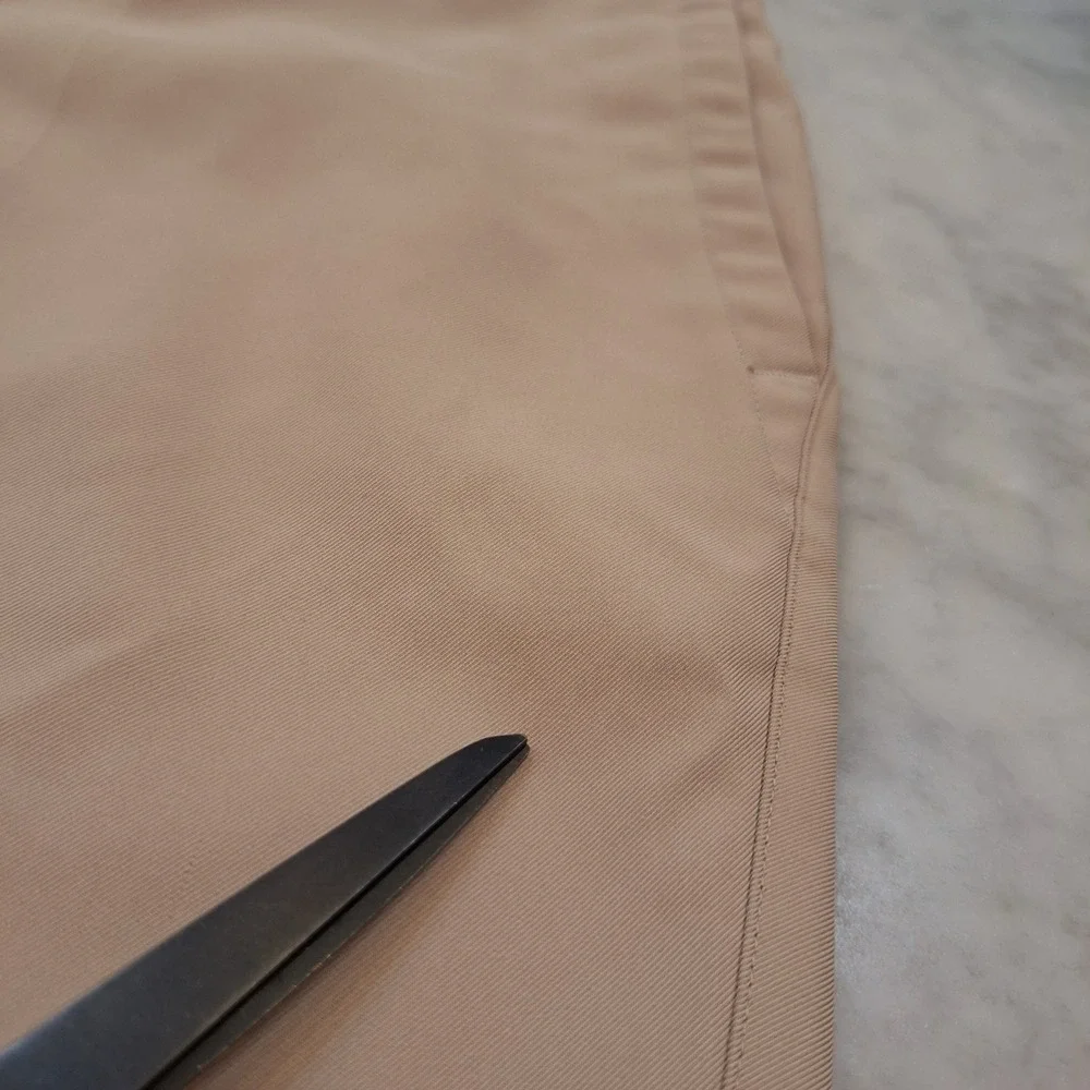 Peter Millar Golf Shorts Sz 36 Tan Khaki Performance Polyester Casual  7